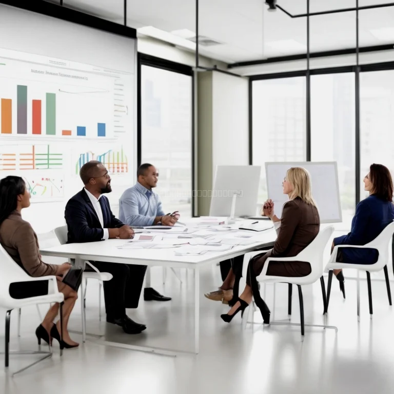 プロフェッショナルな研修に参加するリーダーたち